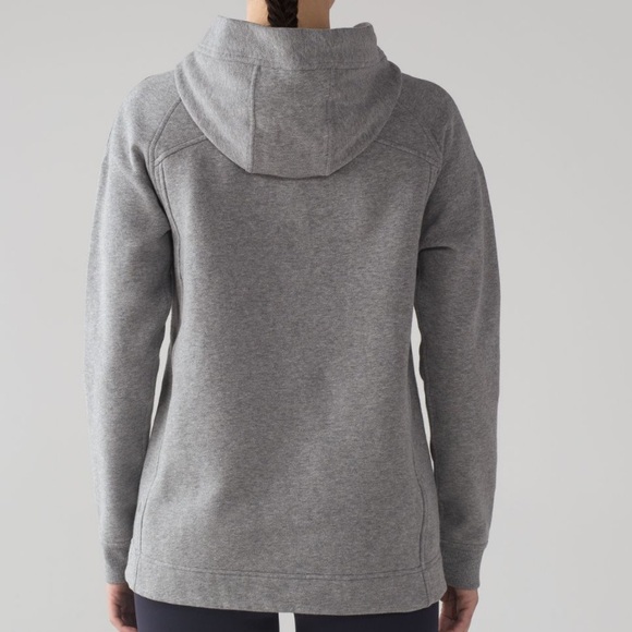 EUC Lululemon Wind Down Pullover Heathered Medium Grey / Slate Size 4 - Picture 4 of 16